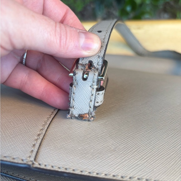 Project Bag! Bally Supra Light Gray Leather and Suede Tote - Picture 13 of 16